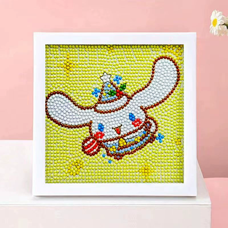 DIY-набор для алмазной мозаики 17×17 см, пластиковая рама, дизайн щенок, полный набор инструментов для кладки