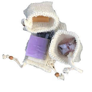 Amazon cotton and linen soap bag natural plant fiber soap foaming bag sisal Ramie soap storage bag