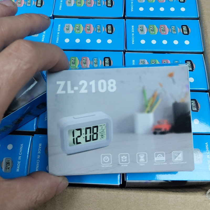 Insモデルミニかわいいlcd電子時計学生専用かわいいデスクトップ多機能夜光時計目覚まし時計卸売り|undefined
