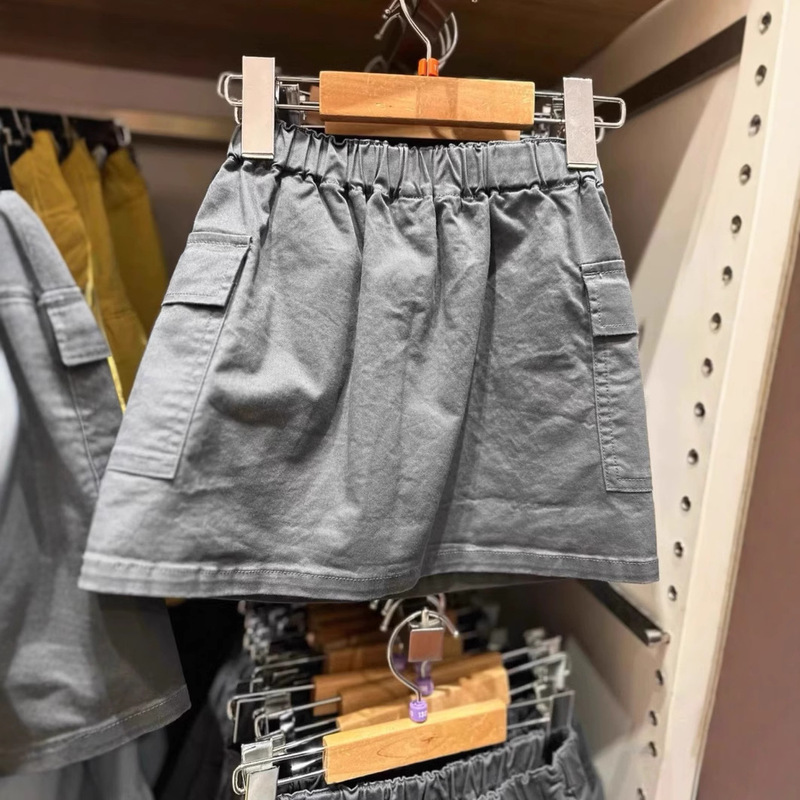 2025 New Girls Workwear Mini Culottes Casual Pants Shorts Short Skirt Outdoor Anti-Exposure 479132