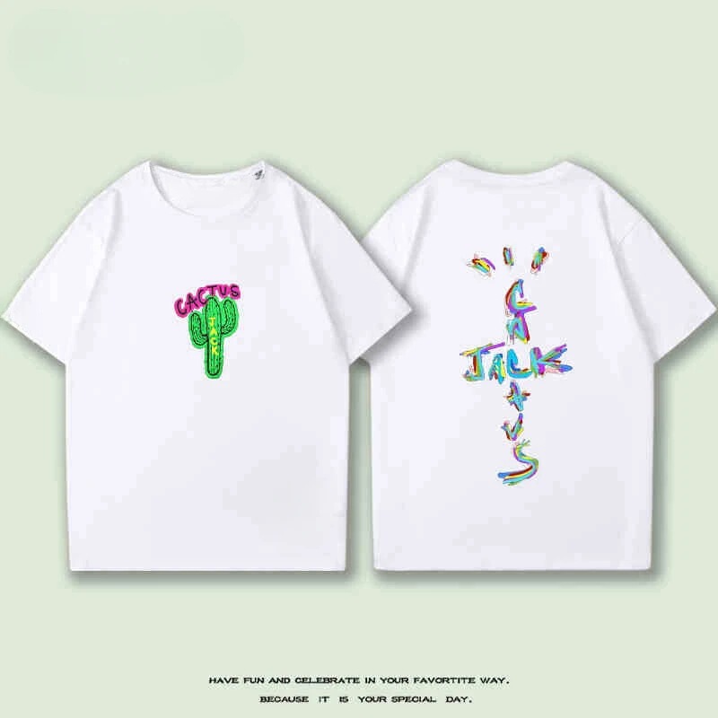 2025 Tevis Scott Cactus Jack Jackboys Are Not Casual, Short-Sleeved T-Shirts for Men and Women, Wide