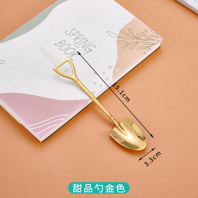 304 한국 디저트 스푼 [골드]