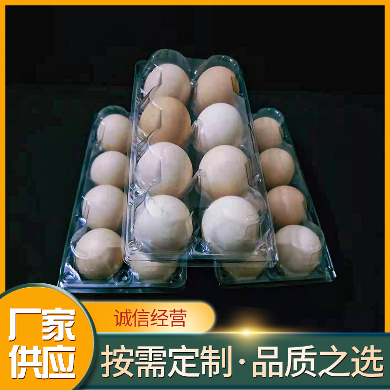 8枚款盒装鸡蛋托 透明塑料鸡蛋壳一次性包装盒pet蛋托可D批发