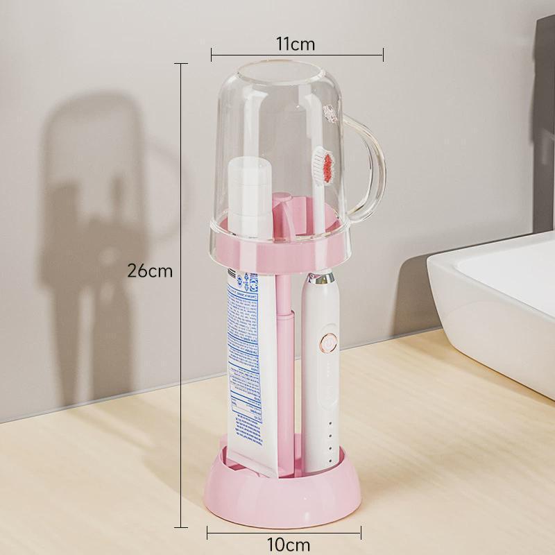 学生歯ブラシカップ寮歯磨きマウスウォッシュカップ蓋付き逆さカップ家庭用トイレタリー収納ラック防塵カップ|undefined