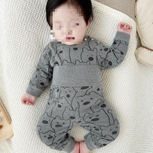 婴儿分体套装宝宝春秋冬款睡衣男童儿童贴身打底保暖内衣秋衣秋裤