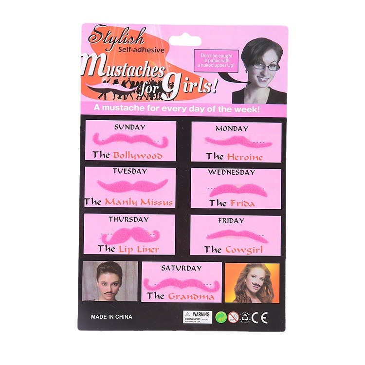 Accesorios de barba de simulación de Halloween, suministros de fiesta de barba falsa negra, disfraces, barba falsa, barba de ocho caracteres