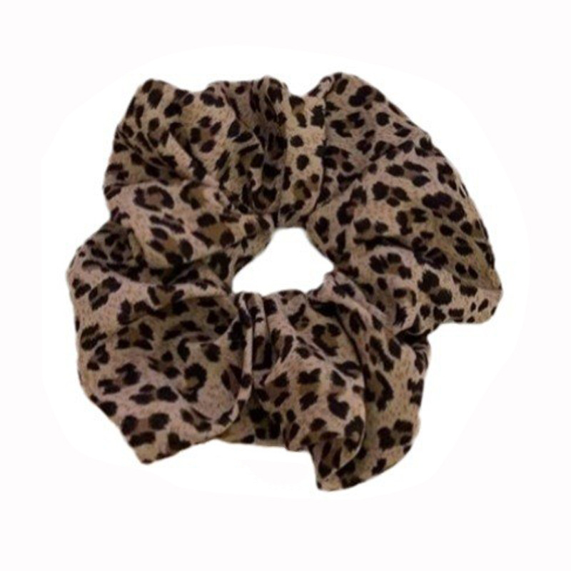 Fascia per capelli con stampa leopardata alla moda, per intestino crasso, coda di cavallo femminile, corda per capelli elastica ad alta elasticità, accessori per capelli in gomma resistente_voghion.com