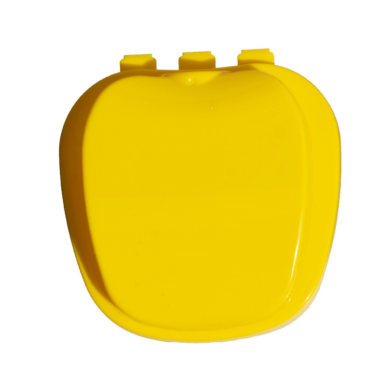 Caja de prótesis dental, caja de retenedor, caja de frenillos, caja de almacenamiento de dientes con red de correa dividida, caja de prótesis completa