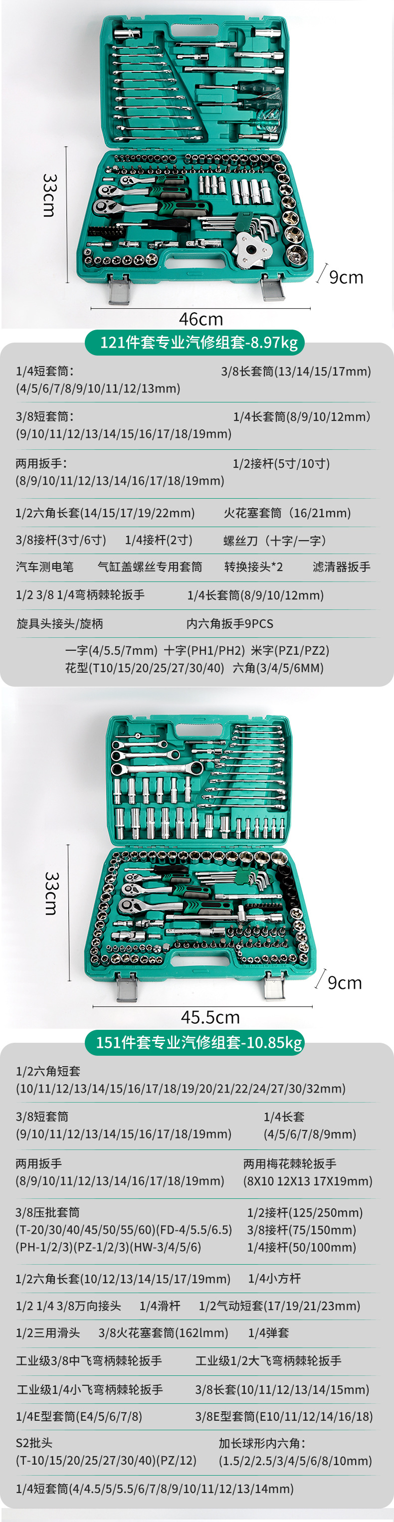Cross-Border 216-Piece Auto Repair Tool Box, Complete Set of Professional Auto Repair Tools, Chrome Vanadium Steel Car Repair and Maintenance Kit