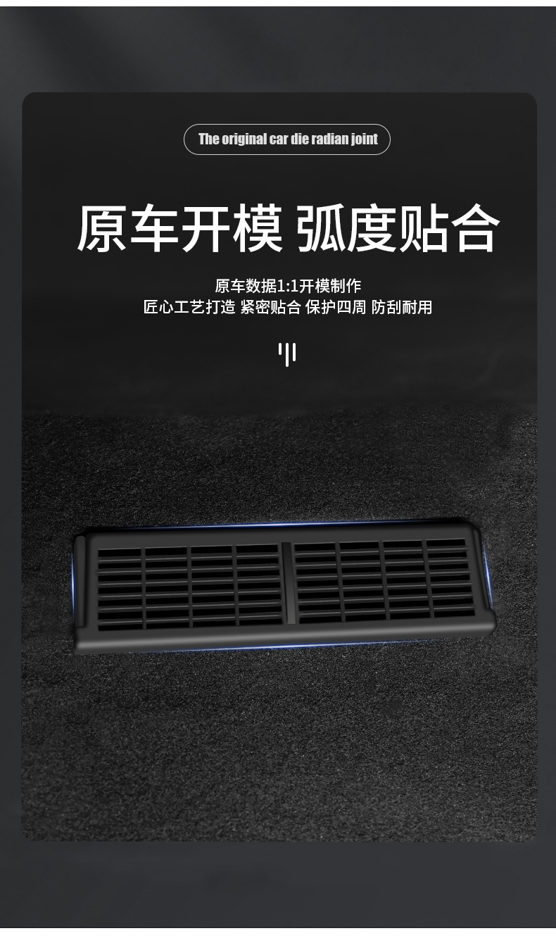 Suitable for the New Version of Model Y/3Yl Tesla Under-Seat Air Outlet Protective Cover Dustproof Net Accessories Wholesale