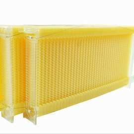 君尧新养蜂工具自动取蜜流蜜蜂脾中蜂意蜂塑料自流蜜巢框巢础蜂箱