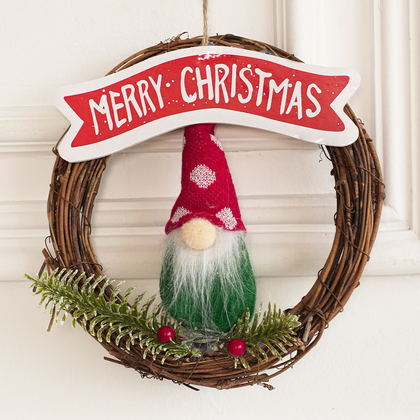 Colgante de guirnaldas de Navidad Santa muñeca sin cara puerta colgante de pared decoración ventana decoración accesorios de diseño de árbol de Navidad