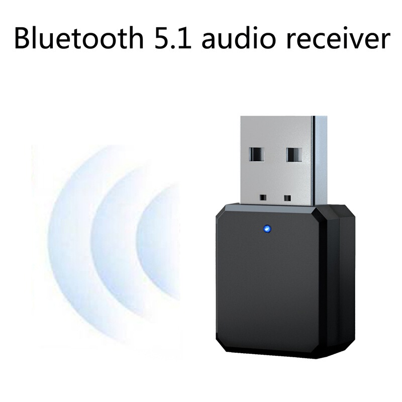 USB Bluetooth Stick Audio Receiver Aux Converter Car 5.1 Hands-Free Adapter Direct Plug-In Direct