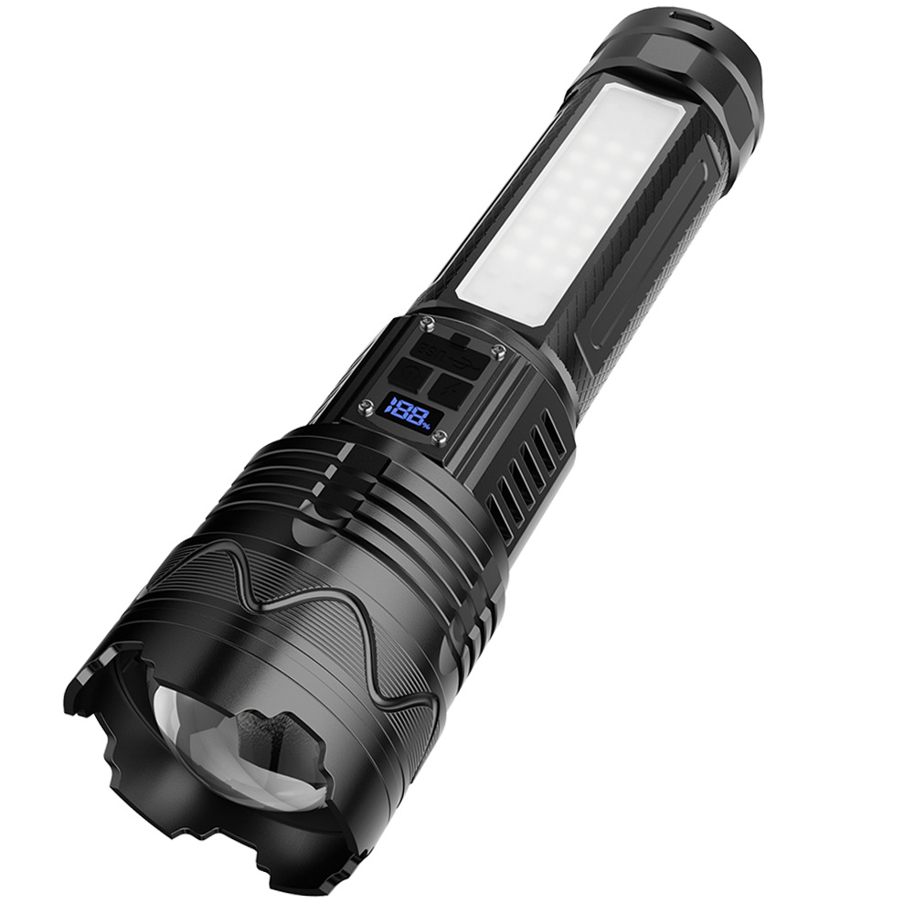 Nuevo tipo de linterna transfronteriza portátil recargable al aire libre, lámpara de luz resistente al agua de larga duración