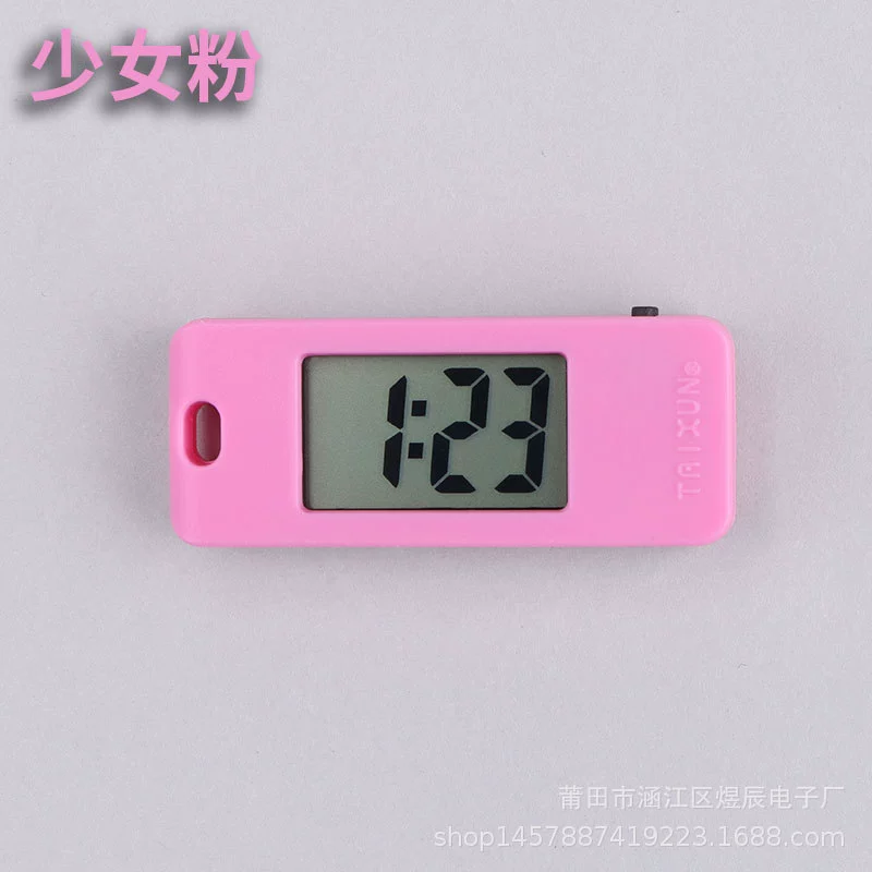 Mini Electronic Keychain Watch, Precise Digital Pocket Timer, Multicolor Options