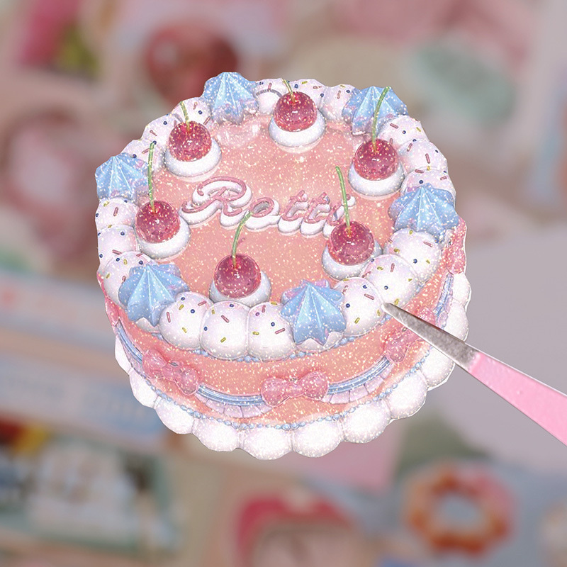 Sin Mo Gourmet tema pegatinas serie de comida japonesa estudiantes cuentas de mano decoración material cortado pegatinas de película