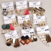 Accessory, metal earrings, acrylic set, decorations, European style, wholesale