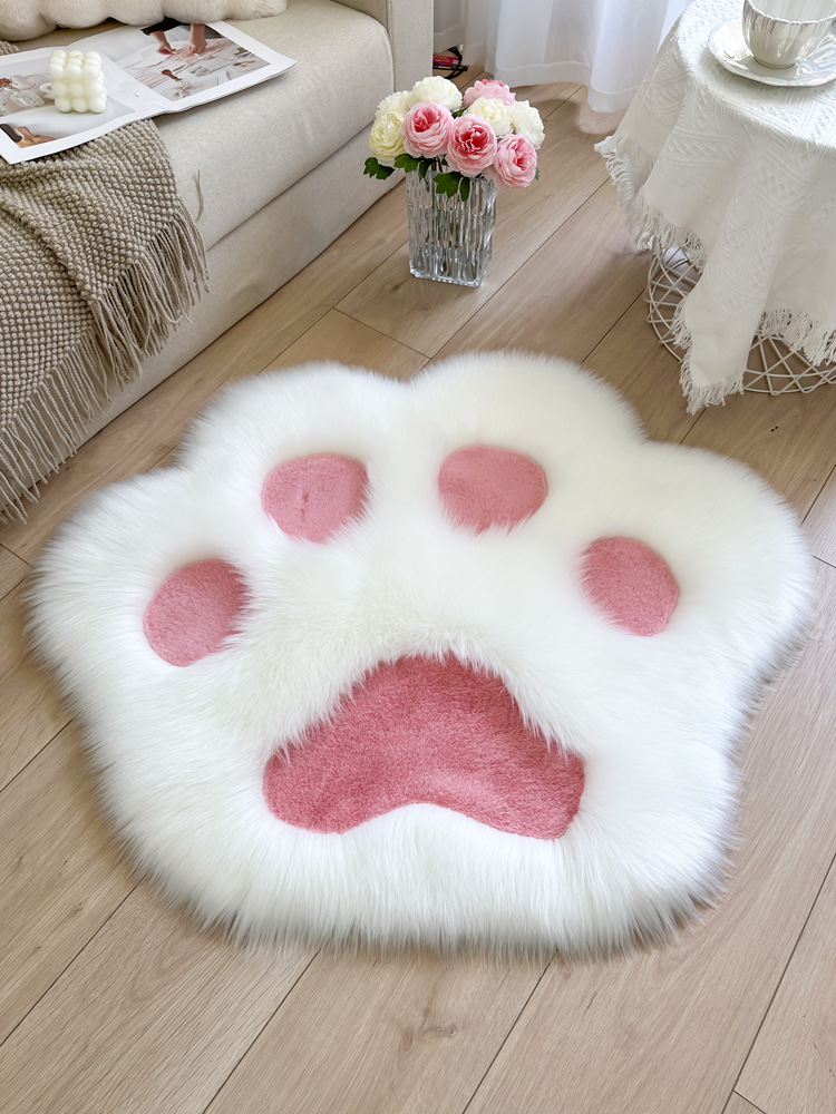 Cartoon Anime Cat Claw Carpet Girls Bedroom Bedside Floor Mat Internet Celebrity Decoration Cute Photo Plush Decorative Blanket