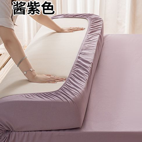 2025 nueva sábana de algodón cepillada otoño e invierno funda protectora de colchón Simmons engrosada nueva funda de cama individual con todo incluido