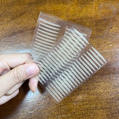 肉色蕾絲紋雙眼皮貼無痕隱形自然腫眼泡包裝配件高級蕾絲雙眼皮貼