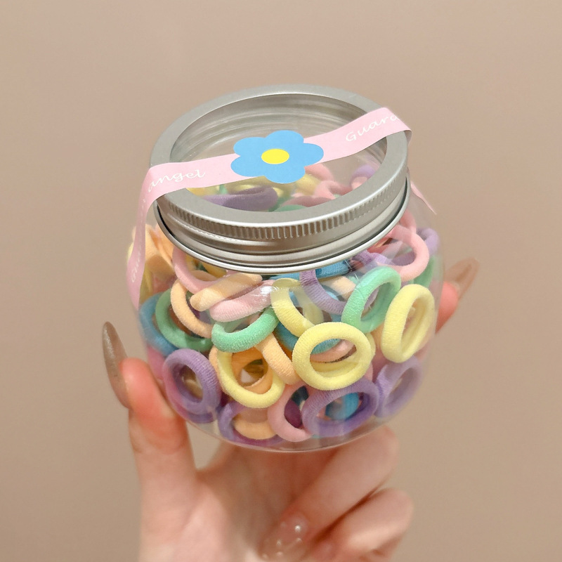 Cuerda para la cabeza para niños, lazo para el cabello altamente elástico y duradero, banda de goma para el cabello para bebés, cuerda para el cabello para niñas, accesorios para el cabello enlatados para niñas al por mayor