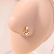 L 11581 Dainty Crown Drop Nose Ring �ʹڵ�׹���� �羳ŷ����