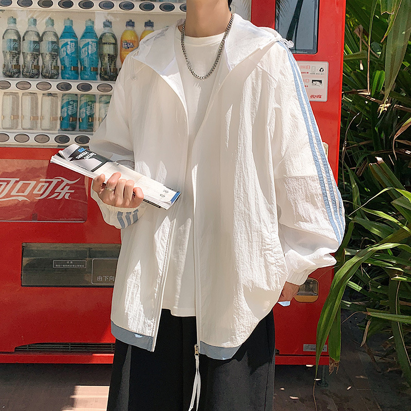 7706 흰색 자외선 차단 의류