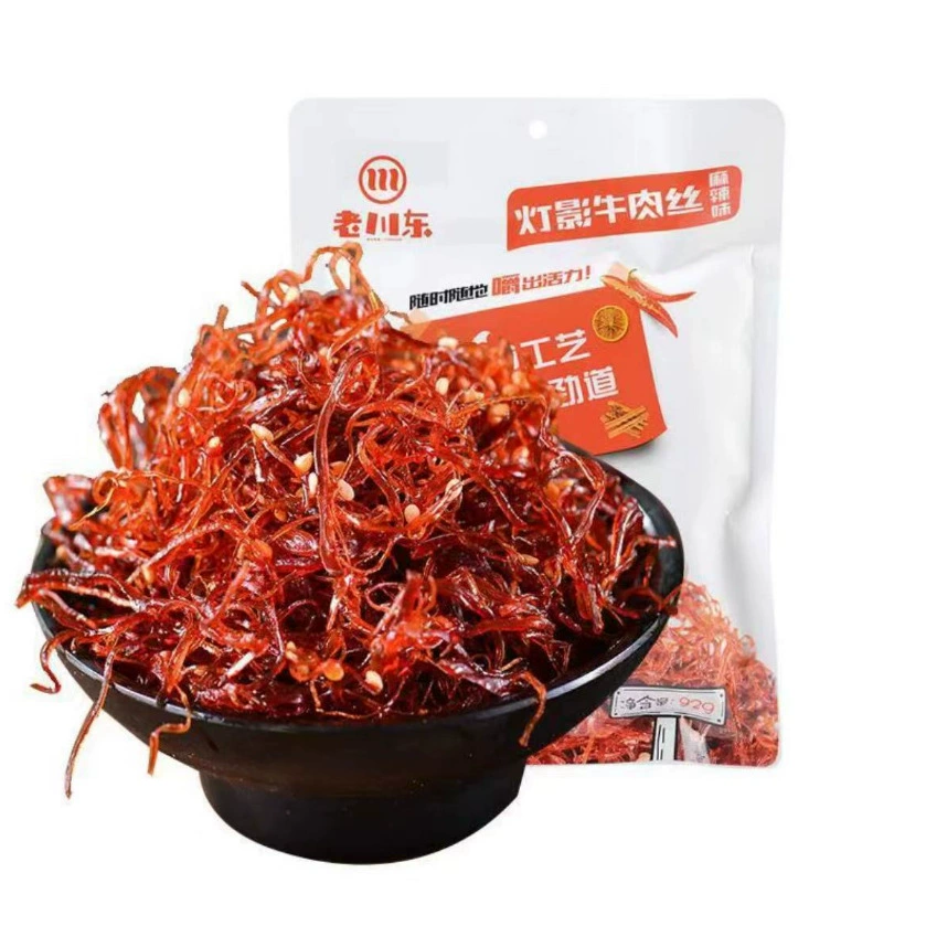 Новая дата Лаочуань Восточный Фонарь Тень Говядина Пряный 92 г Сычуань Специализированные закуски Оптовая