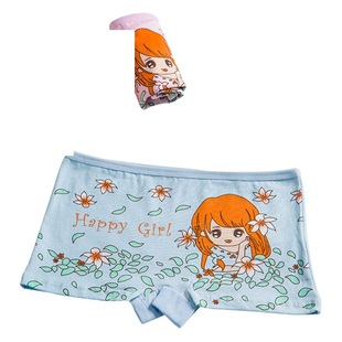 New Children's Underwear Fresh Flower Girl Pure Cotton Breathable Cotton Comfortable Underwear Girls' Boxers