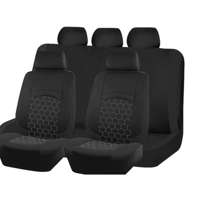 New Hexagonal Honeycomb Car Seat Cushion, Seat cushion, seat cover - black