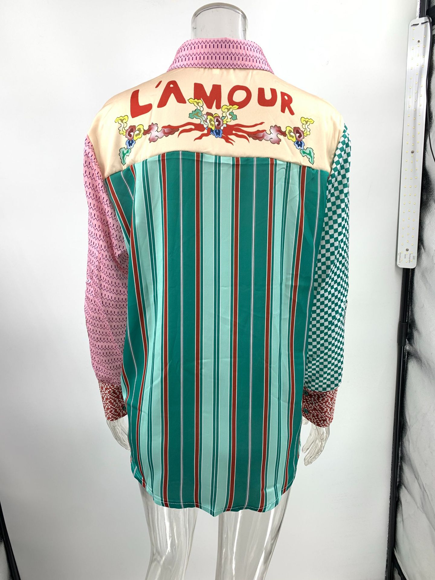 245g Weight Long Sleeve Sleeve Length Skirt Dresses Type Satin Fabric Type Skirt Co-ord Set Sets Type 2 Pieces Set Quantity Casual Occasion Turndown Neckline Regular Fit Fit Type Graffiti Pattern Summer, Spring Season Women's Gender Printing Design Casual Style Casual Women's Casual Graffiti Satin Printing Skirt Co-ord Set Skirt Sets 13