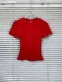 Bright Red [Ribbed Short Sleeve] **Tall