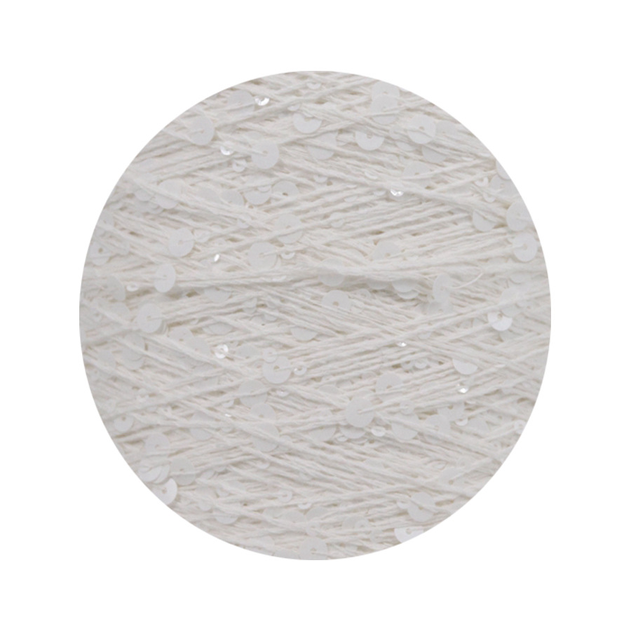 50g algodón lentejuelas hilo 3mm + 6mm peinado tamaño de lujo lentejuelas mano hilo tejer precio al por mayor