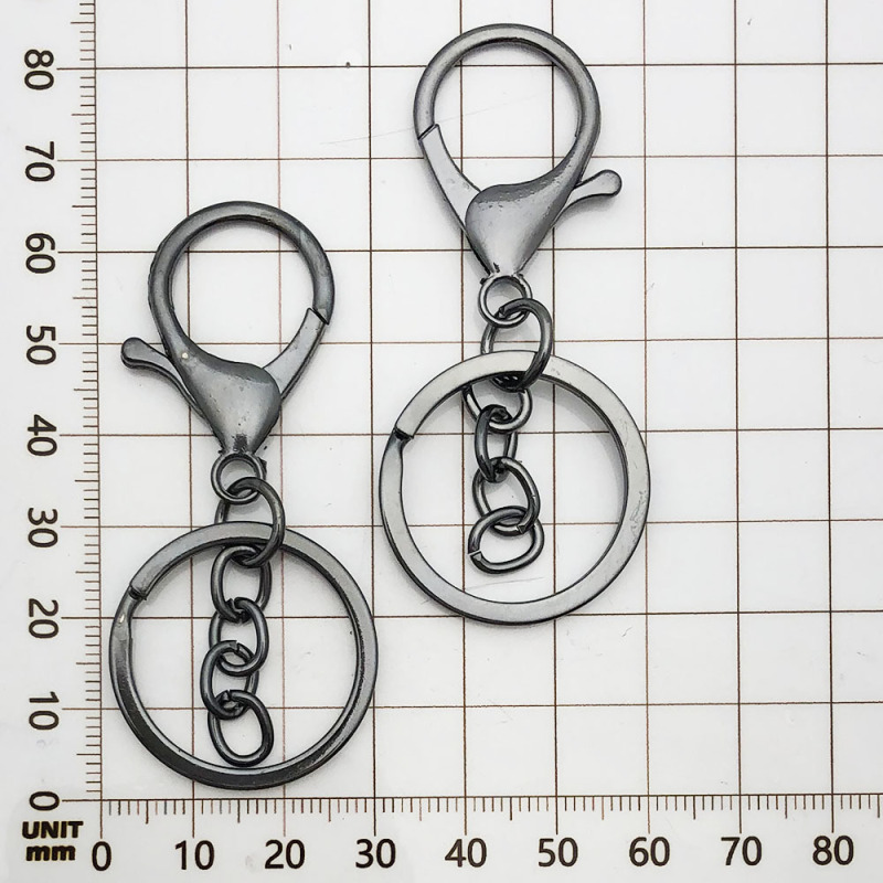 1 個 25/30 ミリメートルキーリングチェーンマルチカラーオプションキーホルダー鉄キーリング diy 基本ジュエリーアクセサリー|undefined