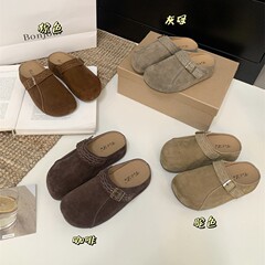 厚底增高勃肯鞋女外穿拖鞋2025年秋季新款时尚休闲博肯包头半拖鞋