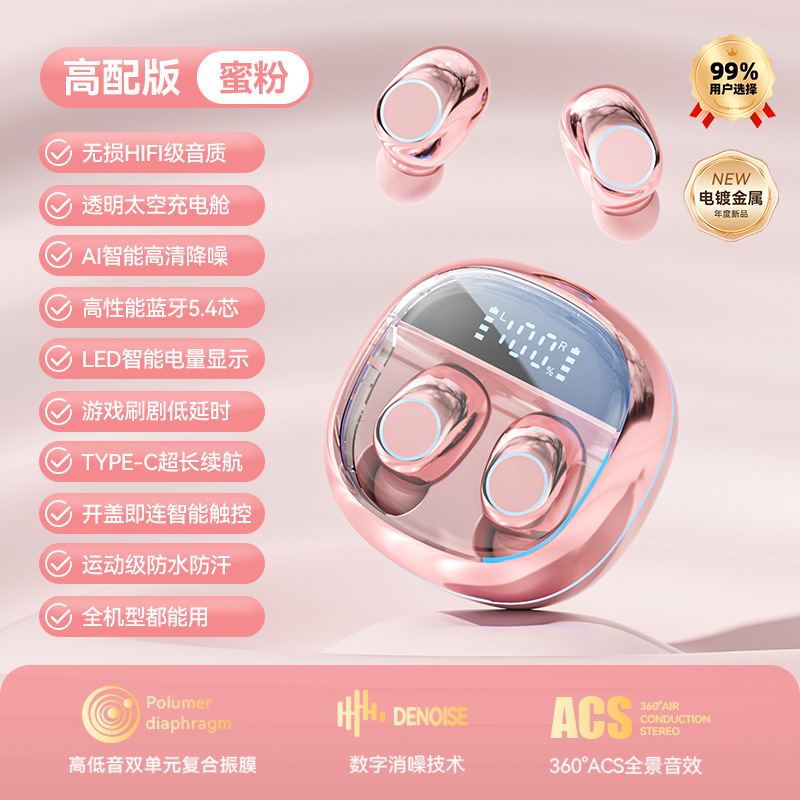 Y03 en la oreja, nuevo estilo transfronterizo, cómodo de usar, batería de larga duración, alta calidad de sonido, solo pantalla digital, modelo privado portátil, universal