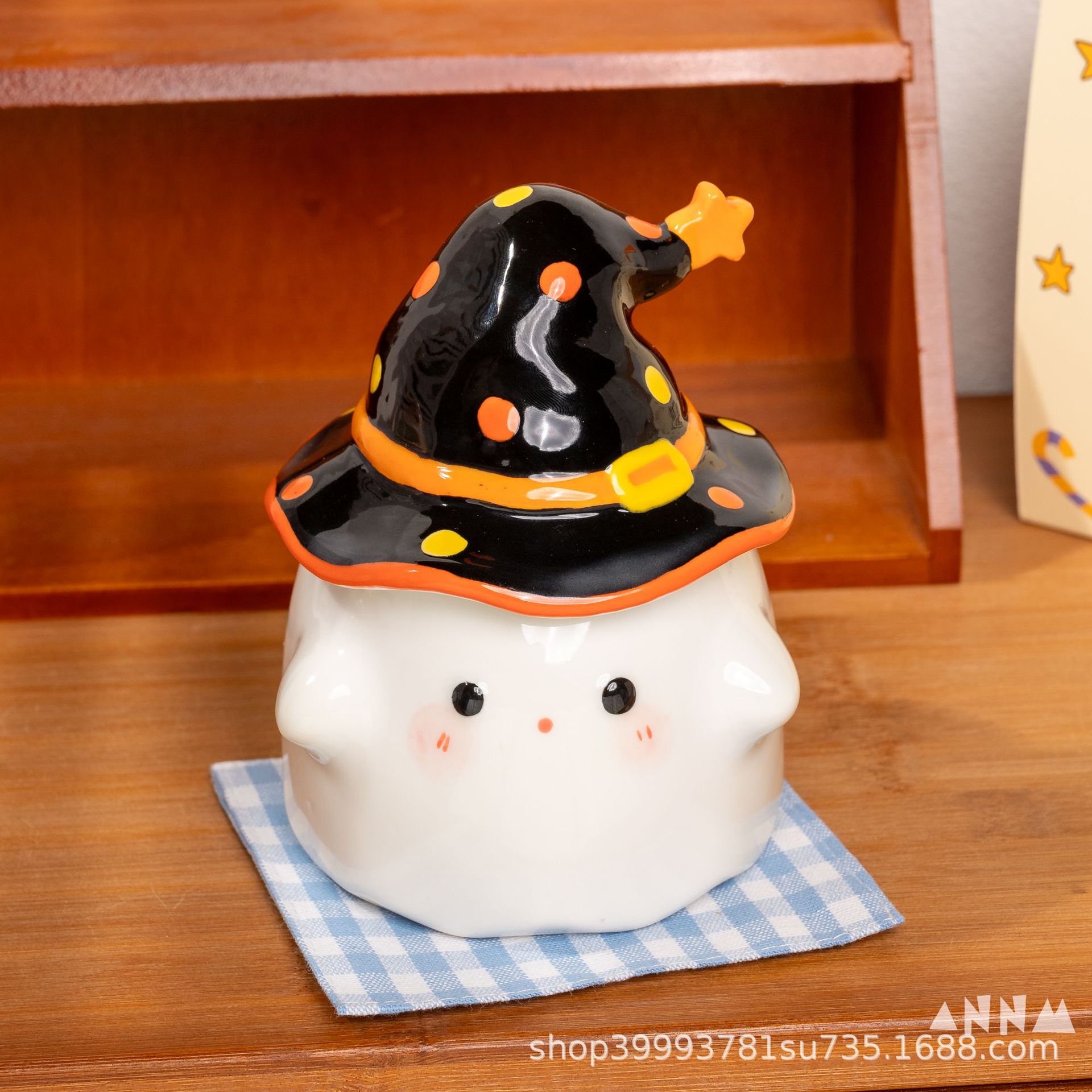 Regalos de cumpleaños fantasma extraños tazas de cerámica con tapa para regalar a la novia de graduación taza de regalo