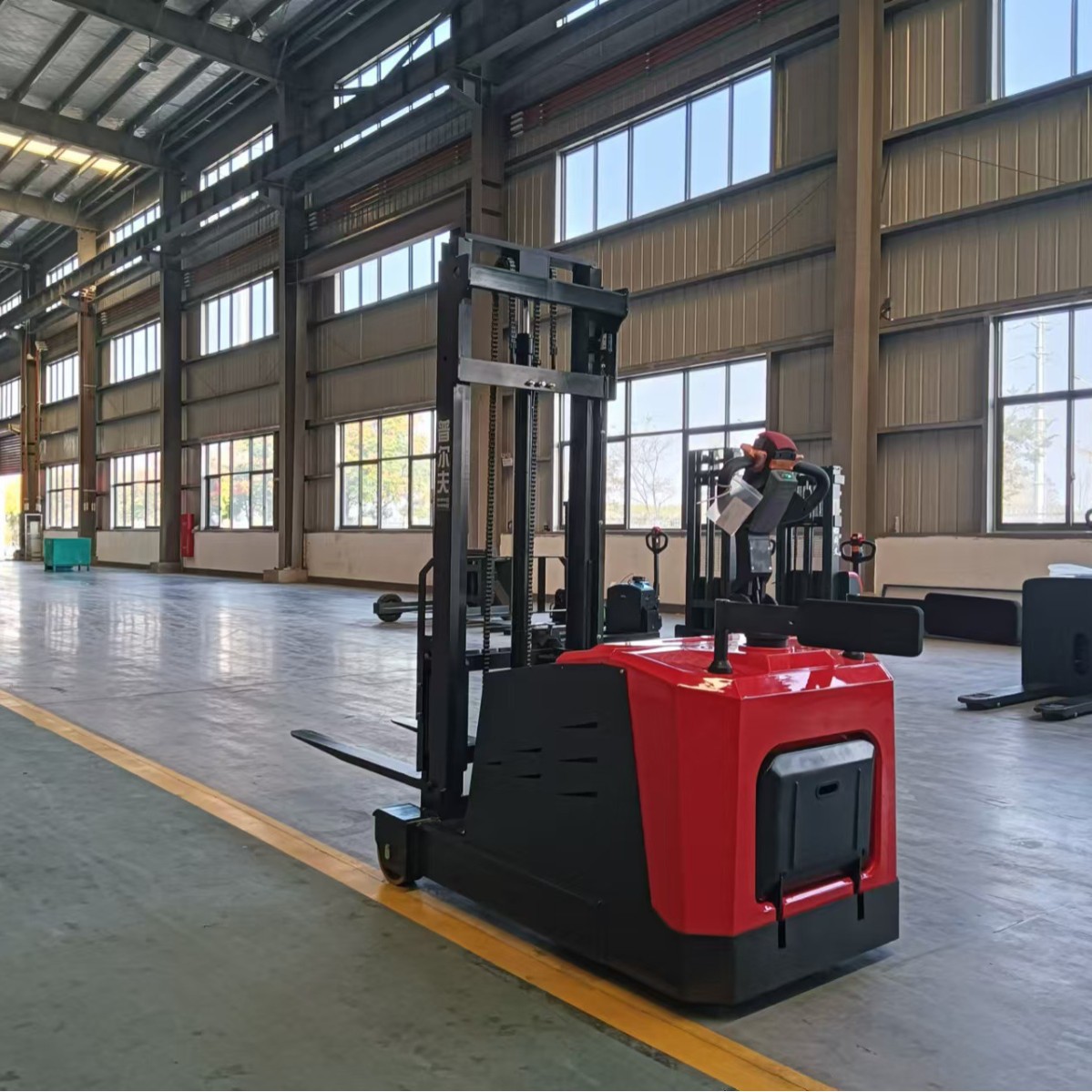 普尔夫电动叉车1吨2吨全自动液压堆高车升高升降铲车电瓶堆垛车