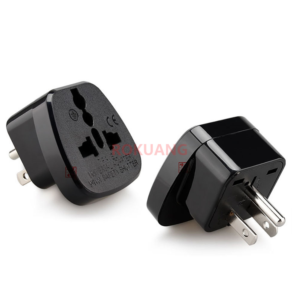 东莞产销S-5大面板带保护门日本菲律宾泰国美国旅游转换器接地CE