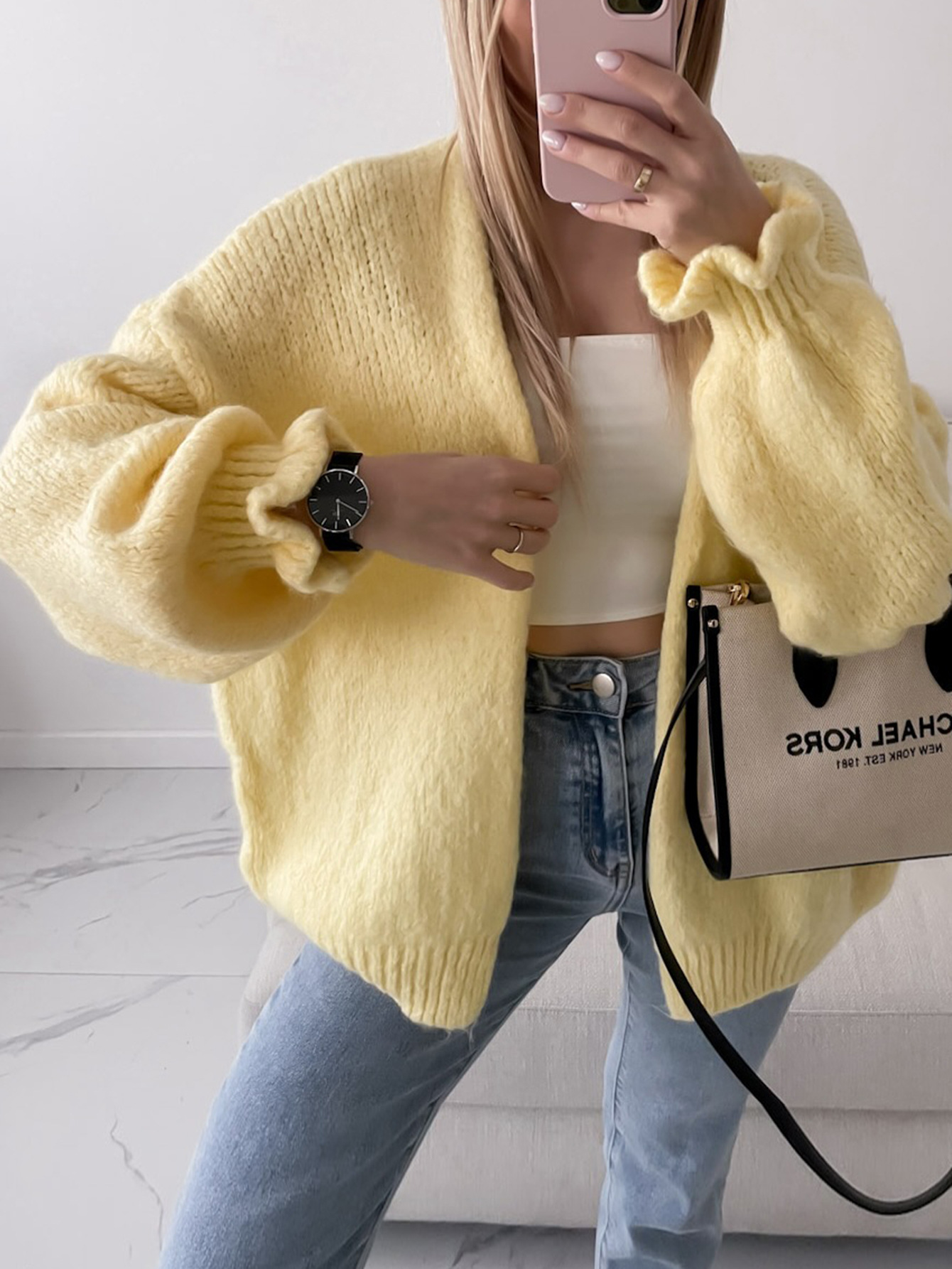 Kaikuo transfronterizo europeo y americano casual color sólido camisa de manga larga blusa suéter de mujer otoño y invierno 2025 estación independiente de Amazon image 3