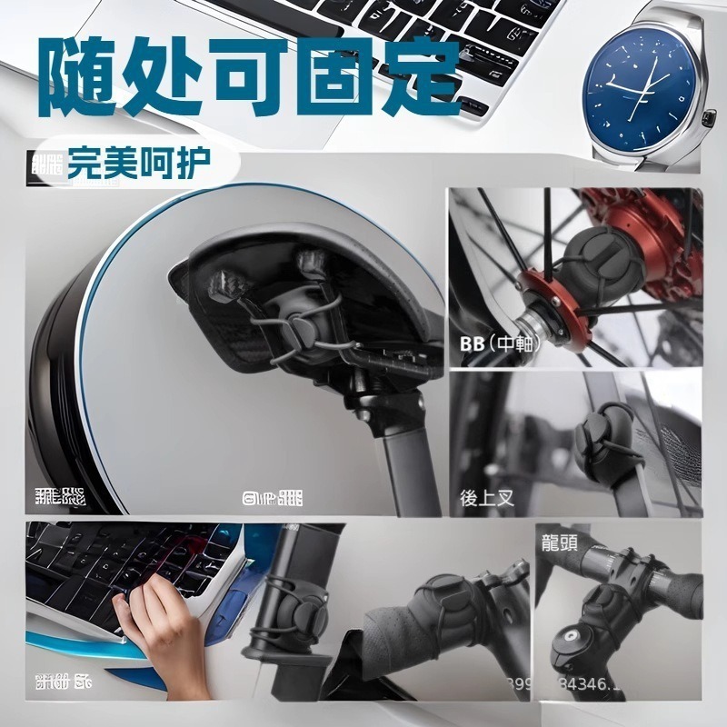 Nueva funda protectora de silicona para AirTag, para bicicleta de montaña, anticaídas, antirrobo, localizador, dispositivo antipérdida, funda impermeable image 4
