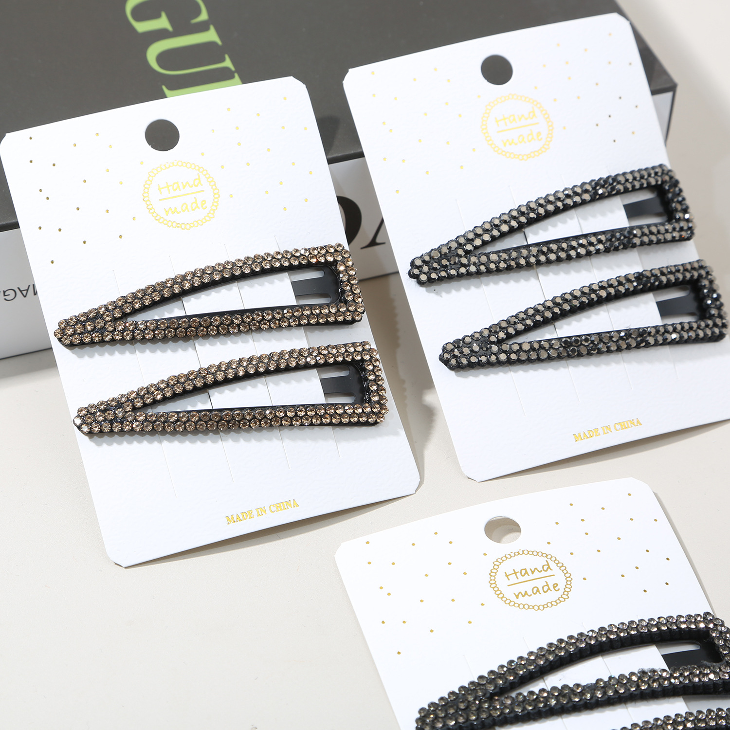 17g Weight Hair Clip Hair Accessories Type Rhinestones Inlay Material 1 Pair Quantity Iron Material Sparkly Pattern Women's Gender Diamond Hair Clip Set Iron Material Hair Accessories For Women Suitable For Bangs Side Bangs 7