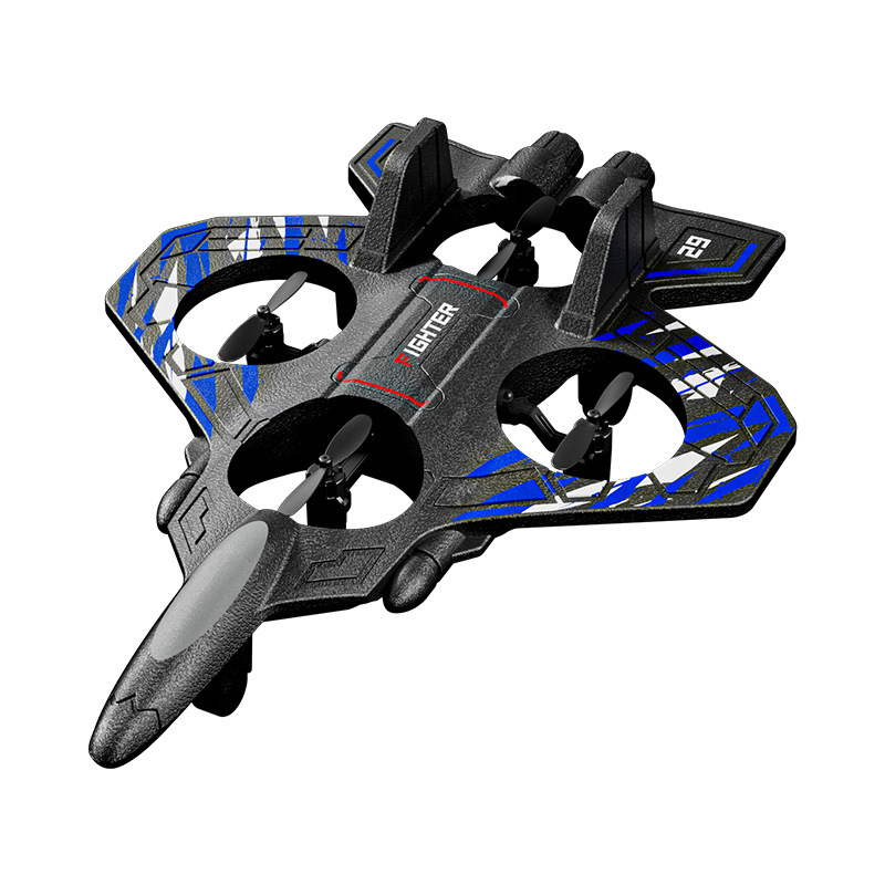 2025 nuevo avión de combate controlado remotamente para niños espuma anti-caída cuadricóptero para estudiantes de escuela primaria pequeños UAV