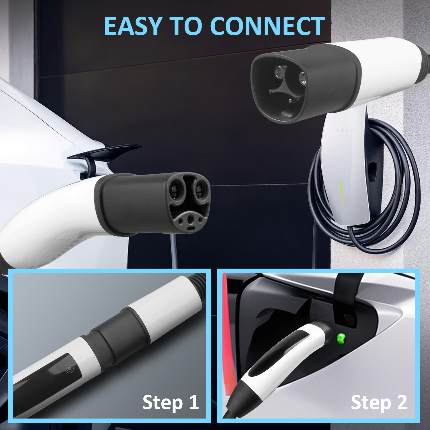 St-E140 New Energy Vehicle Charging Pile Tesla Extension Cable 30A/40A/50A Optional