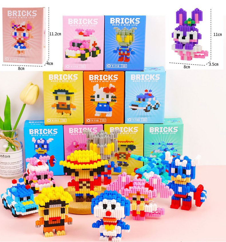 Medium box tiny particle building blocks (random style) 1 box