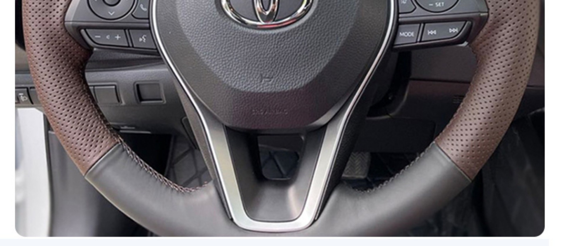 Special Toyota Corolla, Landa, Camry, Wildan, Asia Dragon, Senna Leather Hand-Stitched Steering Wheel Cover