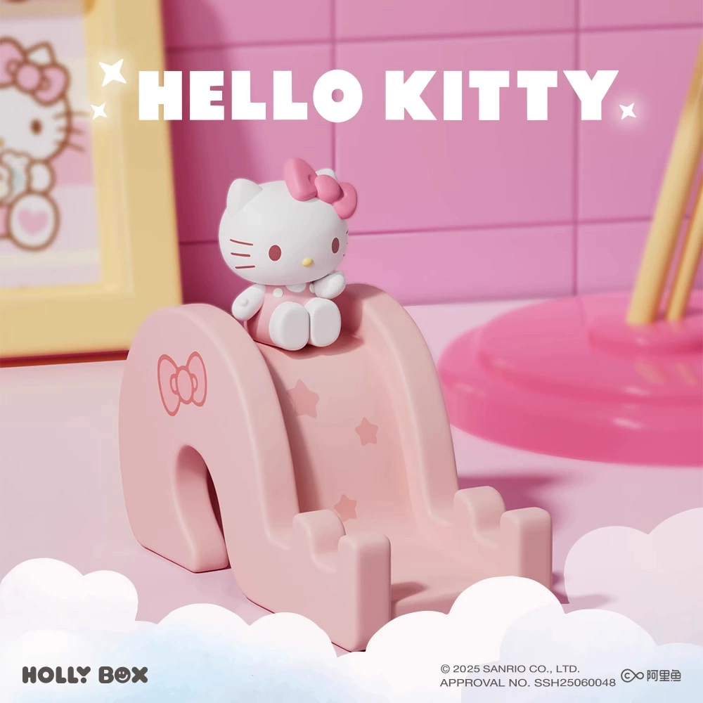 Подставка-горка для телефона (Sanrio) Kuromi Hello Kitty My Melody Cinnamoroll — фигурка-сюрприз