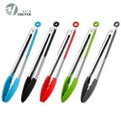 Amazon 12-inch Silicone Food Tongs Heat-resistant Non-slip Bread Tongs Kitchen Food Tongs Steak Tongs BBQ Tongs