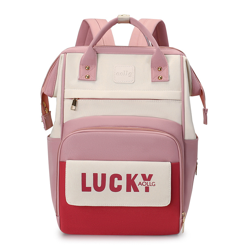 Gran capacidad nueva bolsa de mamás portátil al aire libre bolsa de bebés de almacenamiento multifuncional doble bolsa de madre y bebé