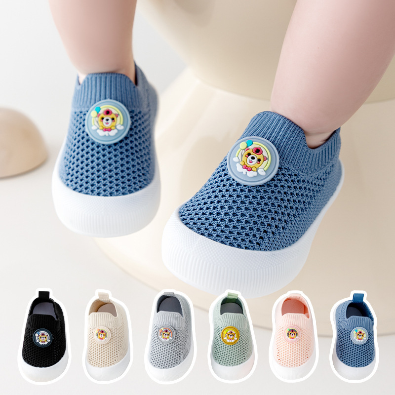 Nuevos zapatos para bebés con suela suave para bebés 1 - 13 años de verano antideslizante zapatos transpirables zapatos de tejido volador